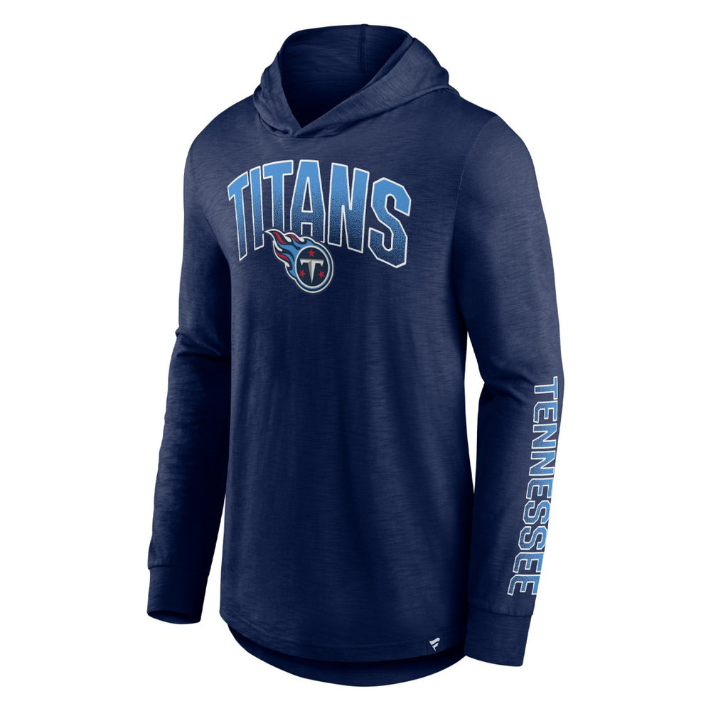 Tennessee Titans Front Runner Long Sleeve Hooded T-Shirt Navy