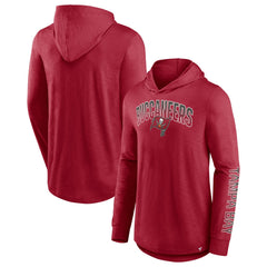 Tampa Bay Buccaneers Front Runner Long Sleeve Hooded T-Shirt Red