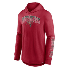 Tampa Bay Buccaneers Front Runner Long Sleeve Hooded T-Shirt Red