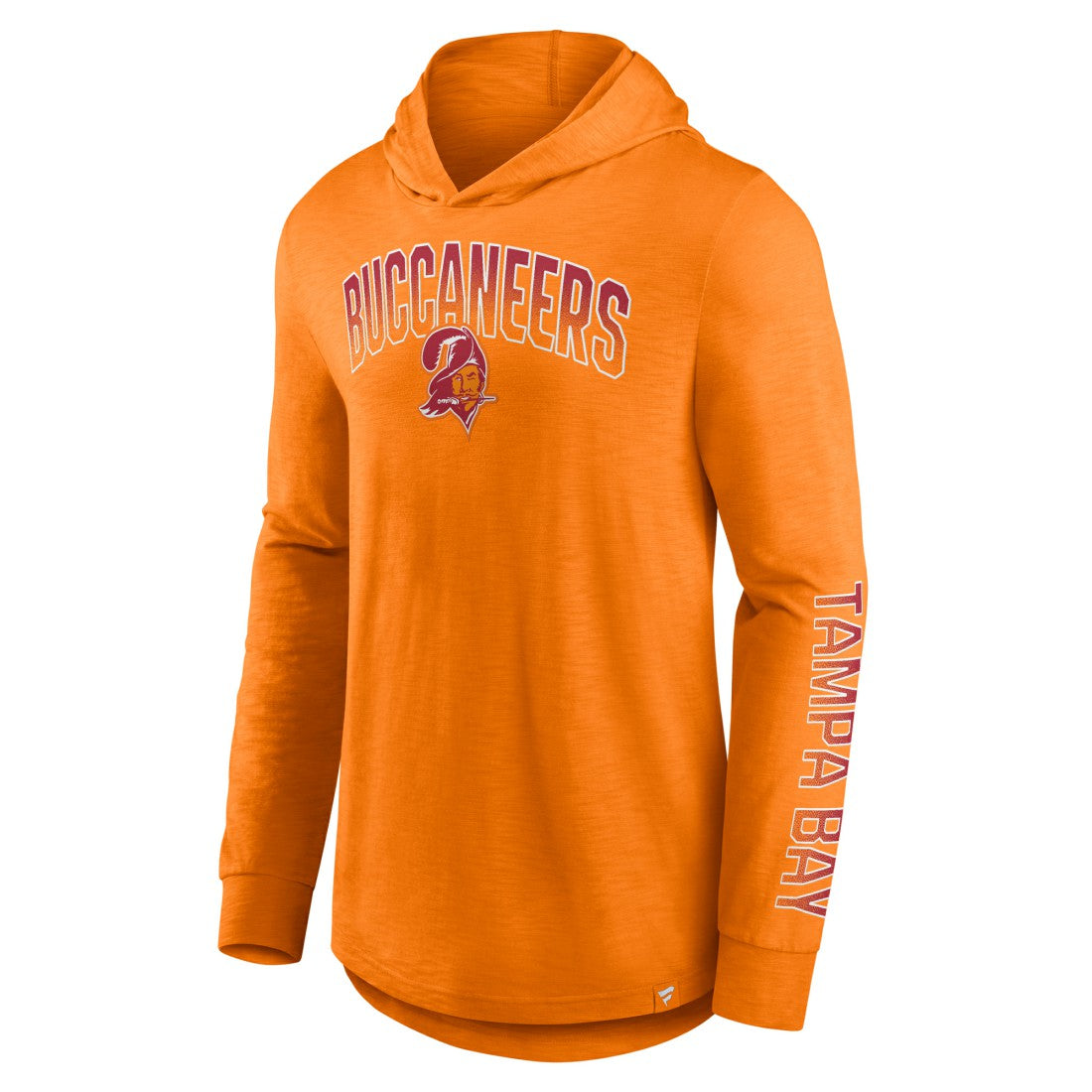 Tampa Bay Buccaneers Front Runner Long Sleeve Hooded T-Shirt Orange