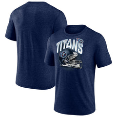 Tennessee Titans End Around Tri-Blend T-Shirt Heathered Navy