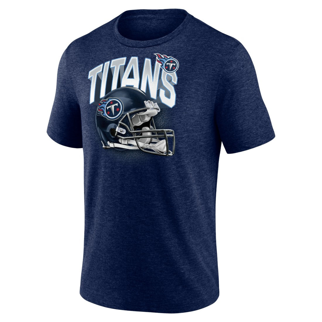 Tennessee Titans End Around Tri-Blend T-Shirt Heathered Navy