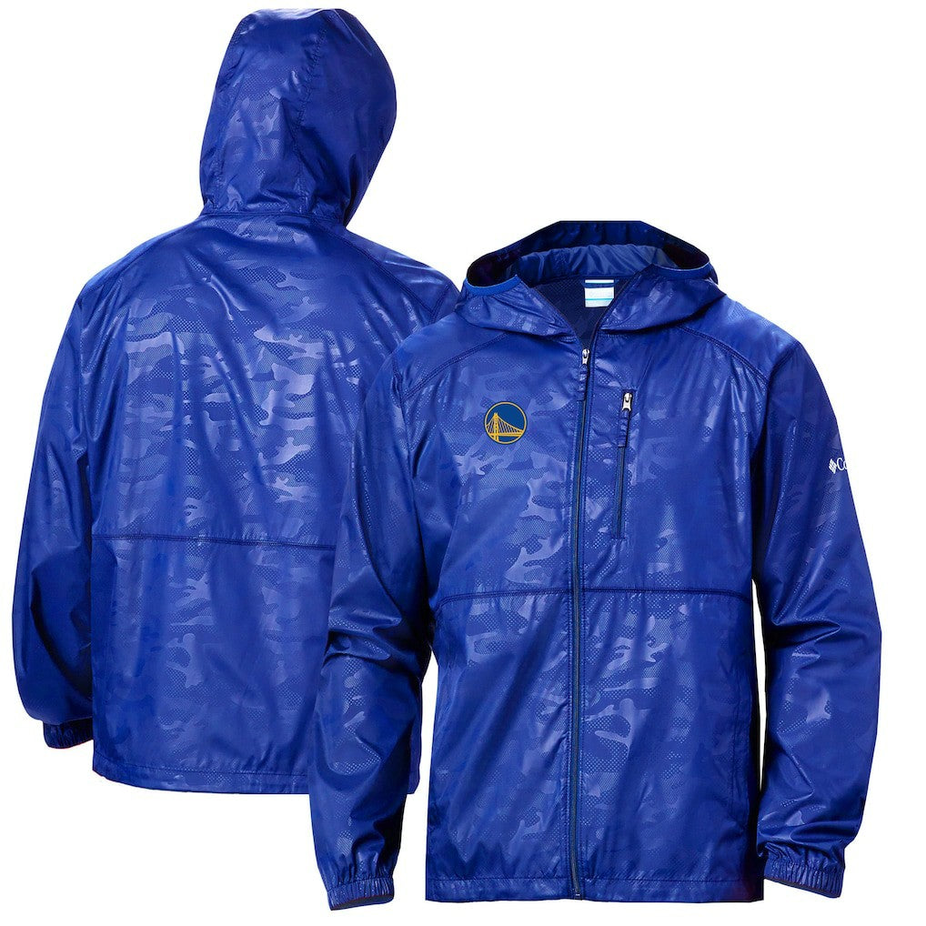 Golden State Warriors Camo Flash Forward Full-Zip Windbreaker Jacket Royal