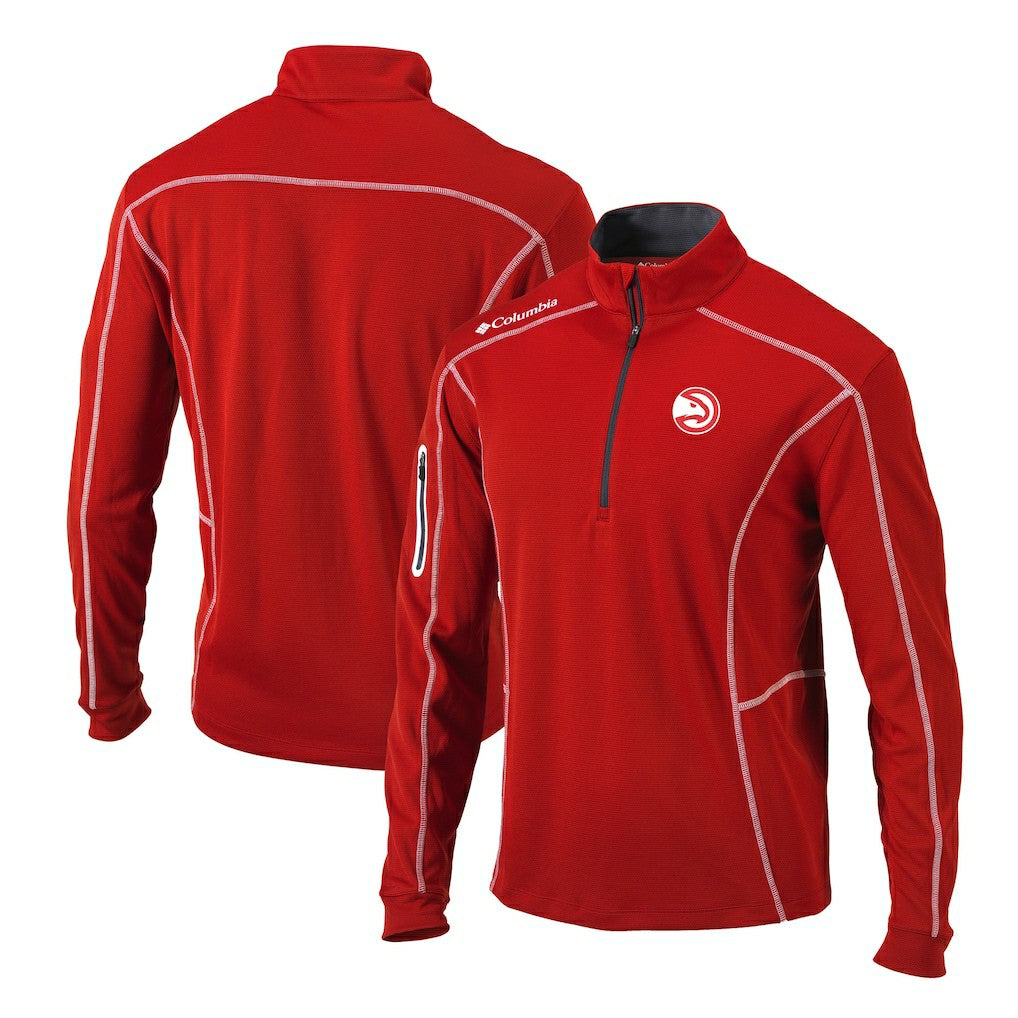 Atlanta Hawks Shotgun Quarter-Zip Pullover Jacket Red