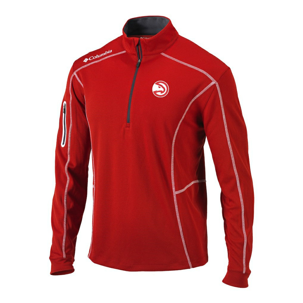 Atlanta Hawks Shotgun Quarter-Zip Pullover Jacket Red