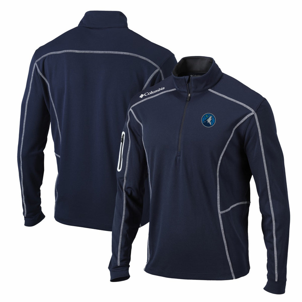 Minnesota Timberwolves Shotgun Quarter-Zip Pullover Jacket Navy