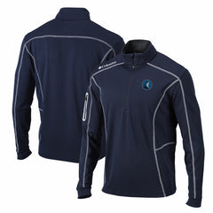 Minnesota Timberwolves Shotgun Quarter-Zip Pullover Jacket Navy