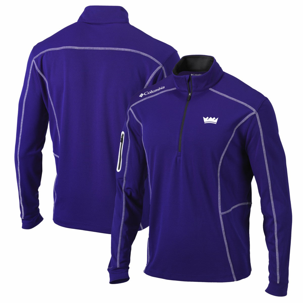 Sacramento Kings Shotgun Quarter-Zip Pullover Jacket Purple