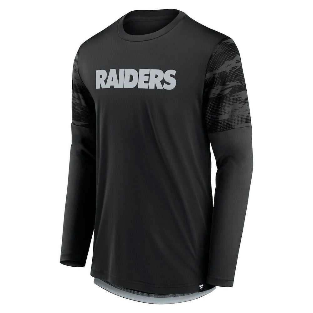 Las Vegas Raiders Square Off Long Sleeve T-Shirt Black/Silver