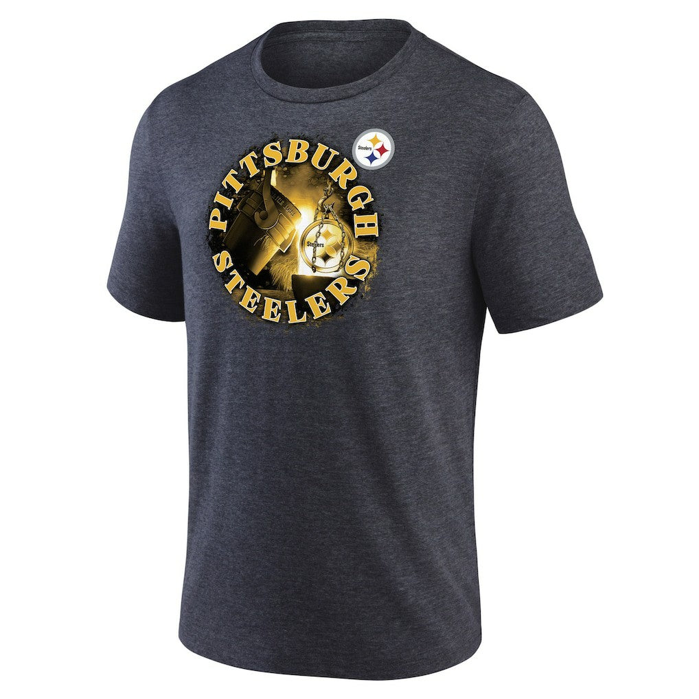 Pittsburgh Steelers Sporting Chance T-Shirt Heathered Charcoal
