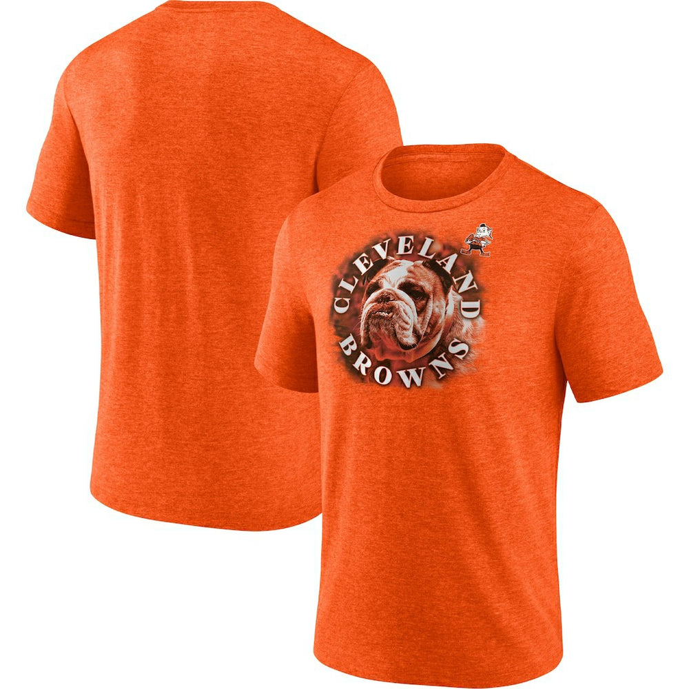 Cleveland Browns Tri-Blend Sporting Chance T-Shirt Heathered Orange