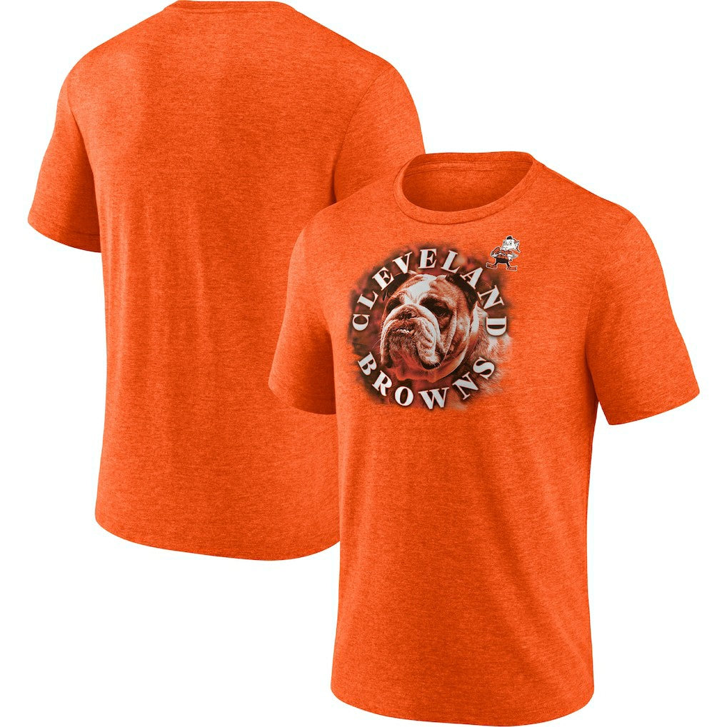 Cleveland Browns Tri-Blend Sporting Chance T-Shirt Heathered Orange