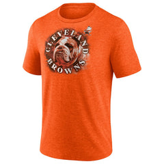 Cleveland Browns Tri-Blend Sporting Chance T-Shirt Heathered Orange
