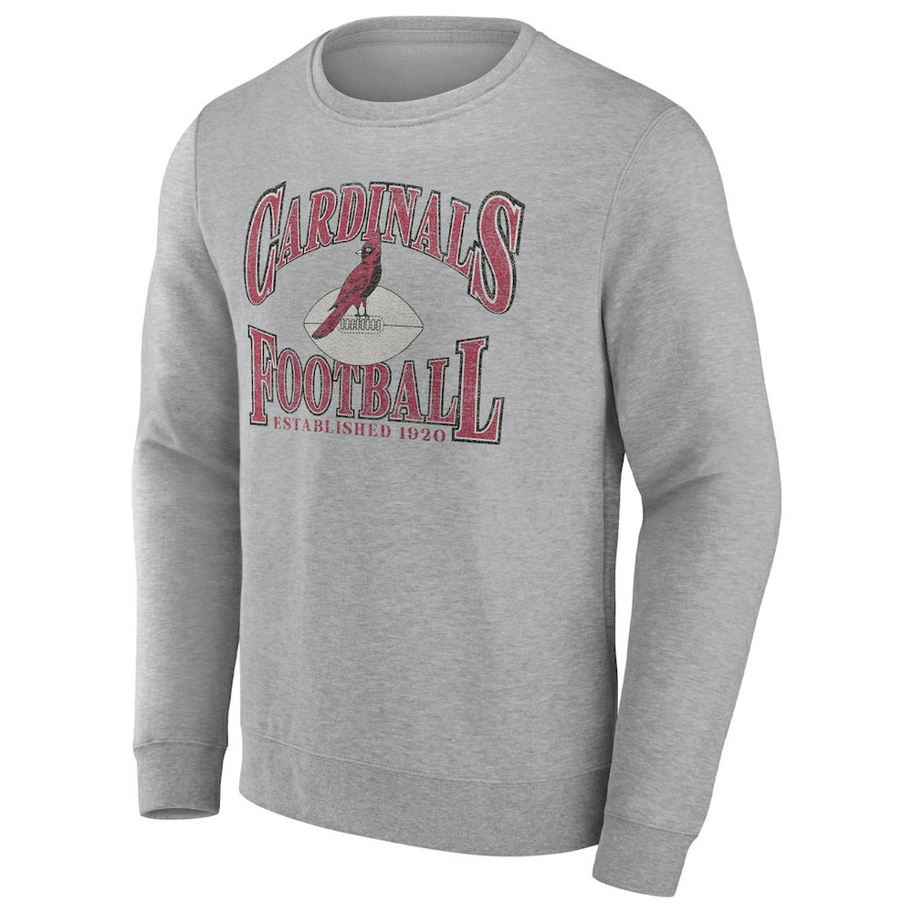 Arizona Cardinals Playability Pullover Sweatshirt Heathered Charcoal