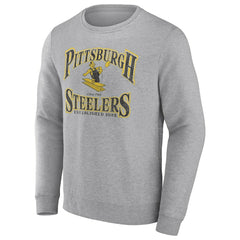 Pittsburgh Steelers Playability Pullover Sweatshirt Heather Gray