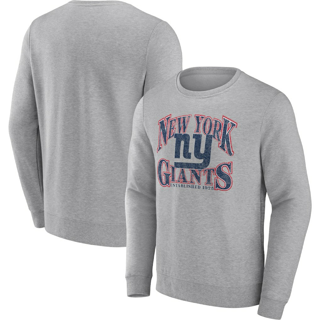 New York Giants Playability Pullover Sweatshirt Heathered Charcoal