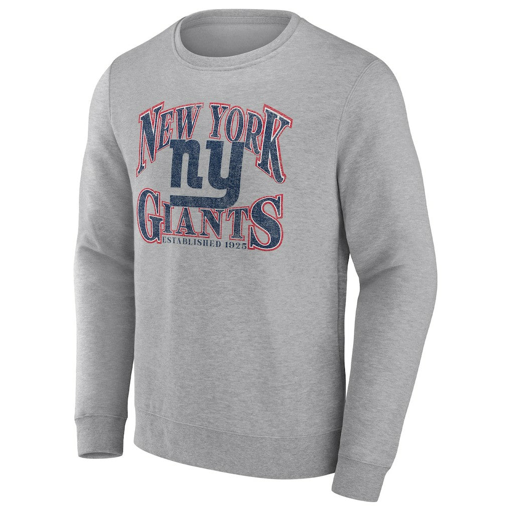 New York Giants Playability Pullover Sweatshirt Heathered Charcoal