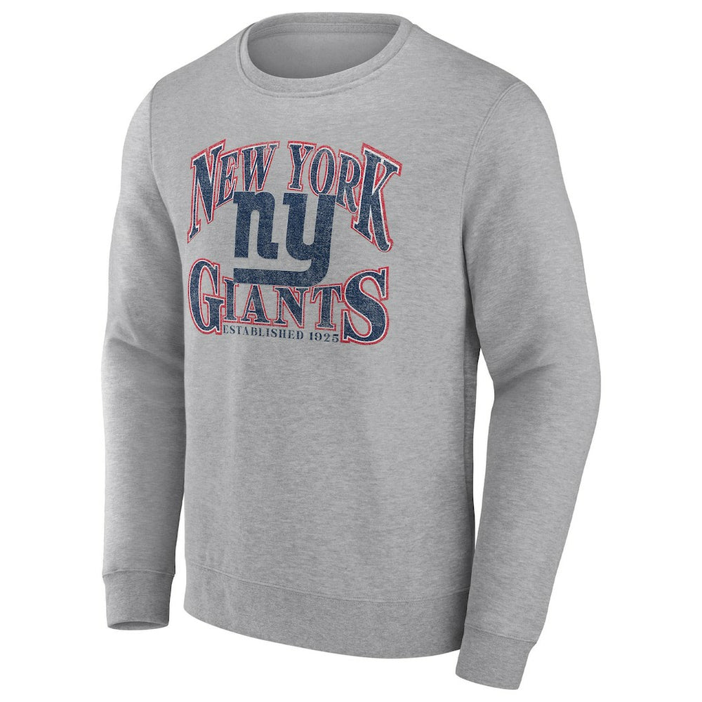 New York Giants Playability Pullover Sweatshirt Heathered Charcoal