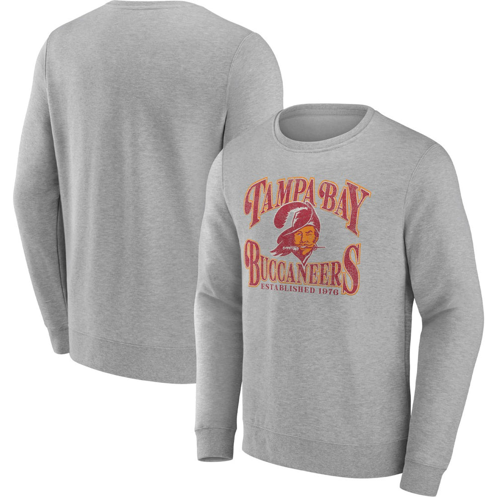 Tampa Bay Buccaneers Playability Pullover Sweatshirt Heathered Charcoal