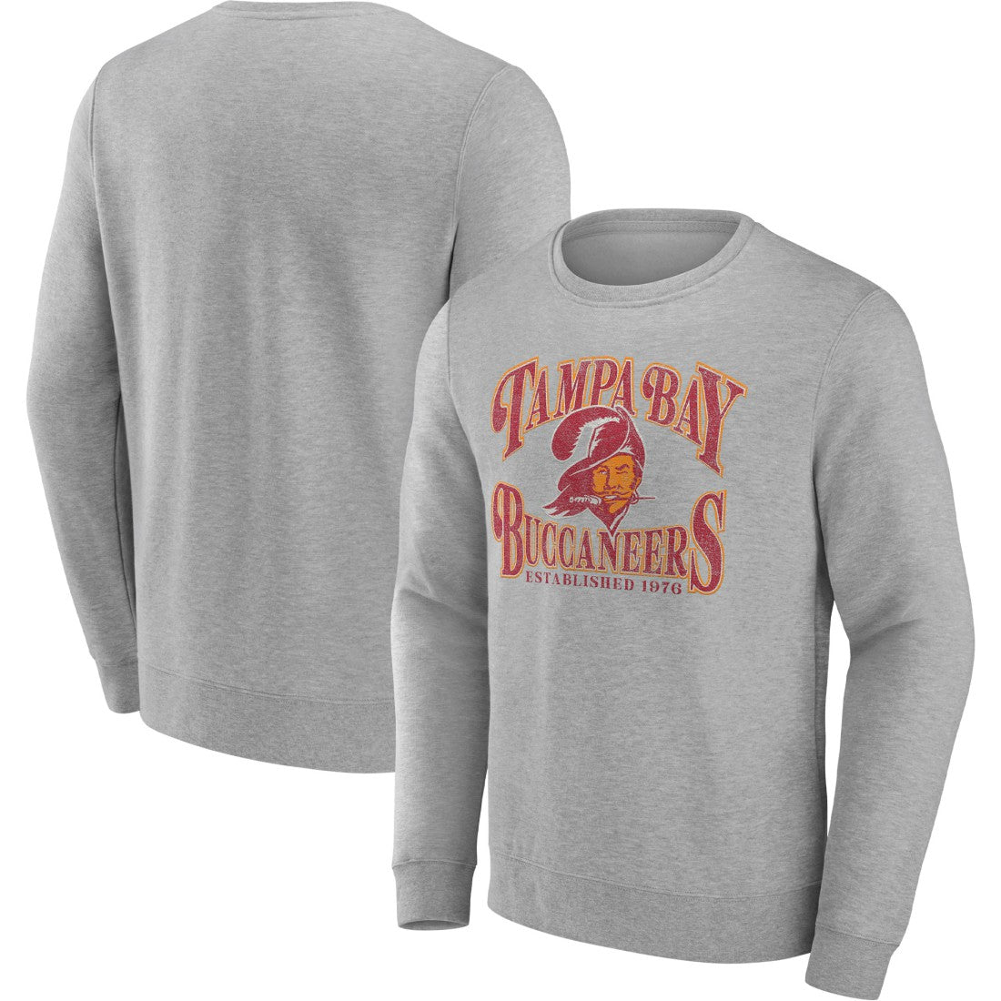 Tampa Bay Buccaneers Playability Pullover Sweatshirt Heathered Charcoal