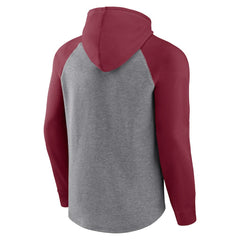 Arizona Cardinals By Design Raglan Pullover Hoodie Heathered Gray/Cardinal