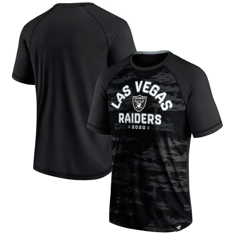 Las Vegas Raiders Hail Mary Raglan T-Shirt Black