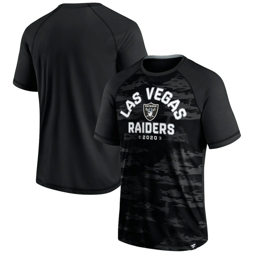 Las Vegas Raiders Hail Mary Raglan T-Shirt Black