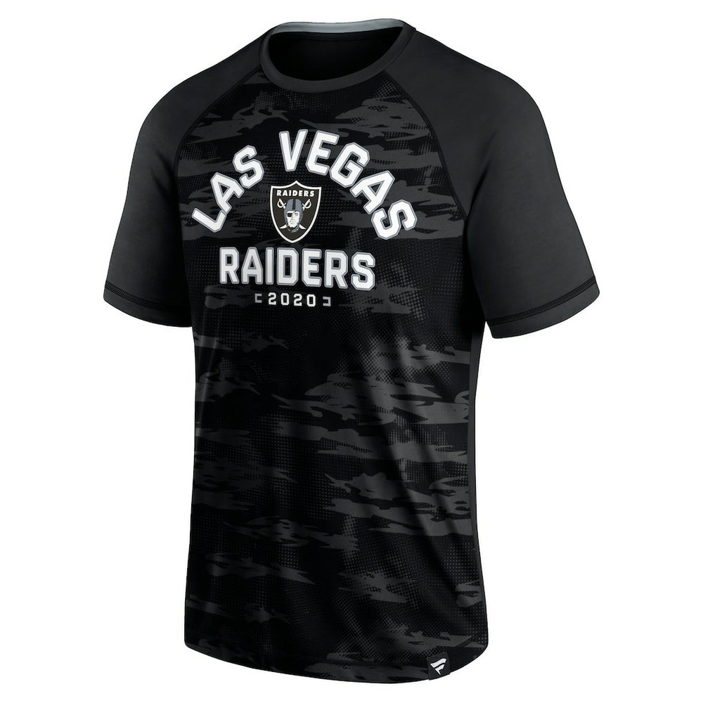 Las Vegas Raiders Hail Mary Raglan T-Shirt Black