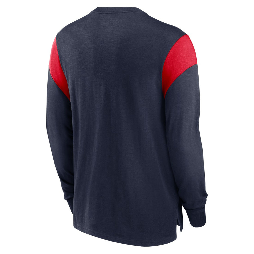 Tennessee Titans Rewind Playback Helmet Long Sleeve T-Shirt Navy