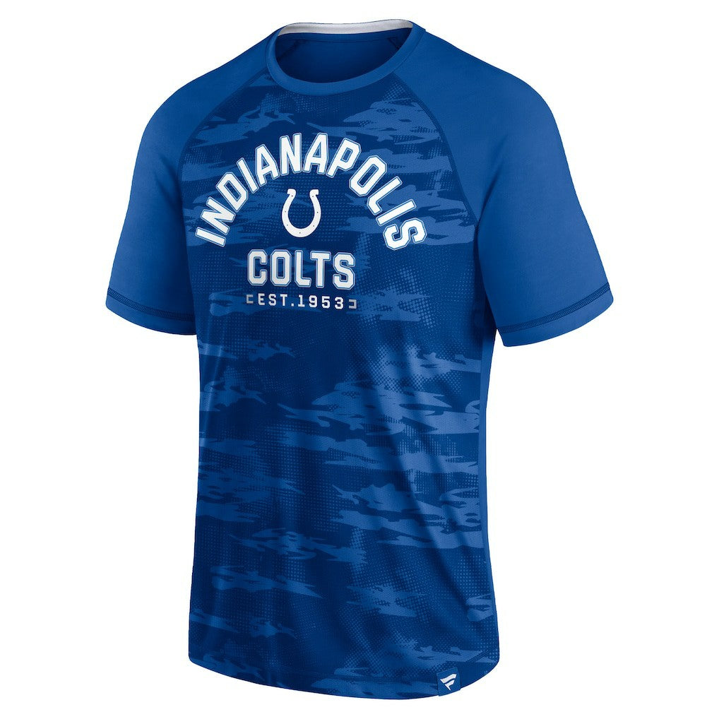 Indianapolis Colts Hail Mary Raglan T-Shirt Royal