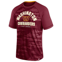 Washington Commanders Hail Mary Raglan T-Shirt Burgundy