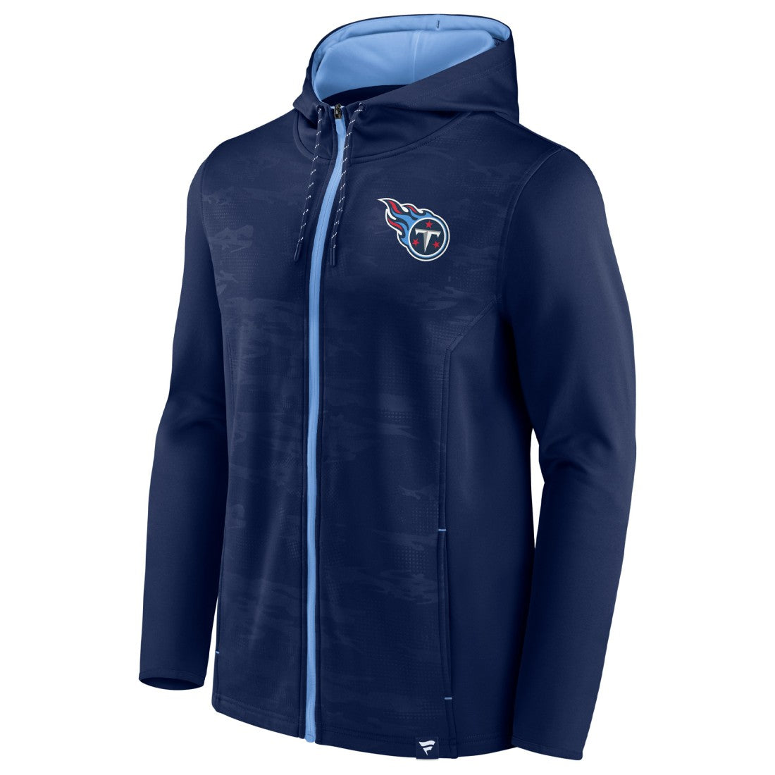 Tennessee Titans Ball Carrier Full-Zip Hoodie Navy/Light Blue