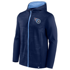 Tennessee Titans Ball Carrier Full-Zip Hoodie Navy/Light Blue