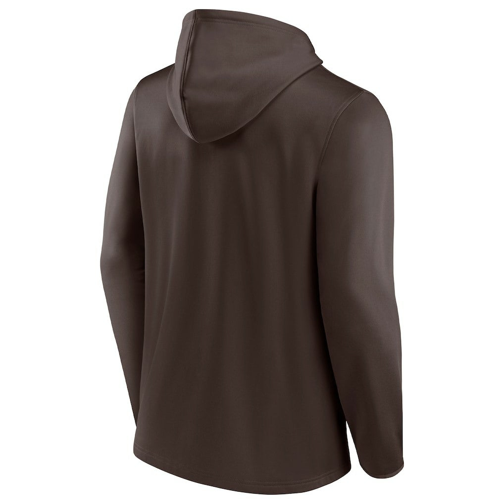 Cleveland Browns Ball Carrier Full-Zip Hoodie Brown/Orange