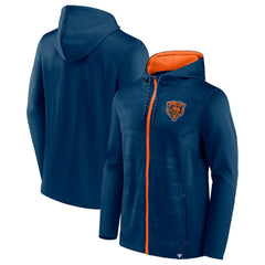Chicago Bears Ball Carrier Full-Zip Hoodie Navy