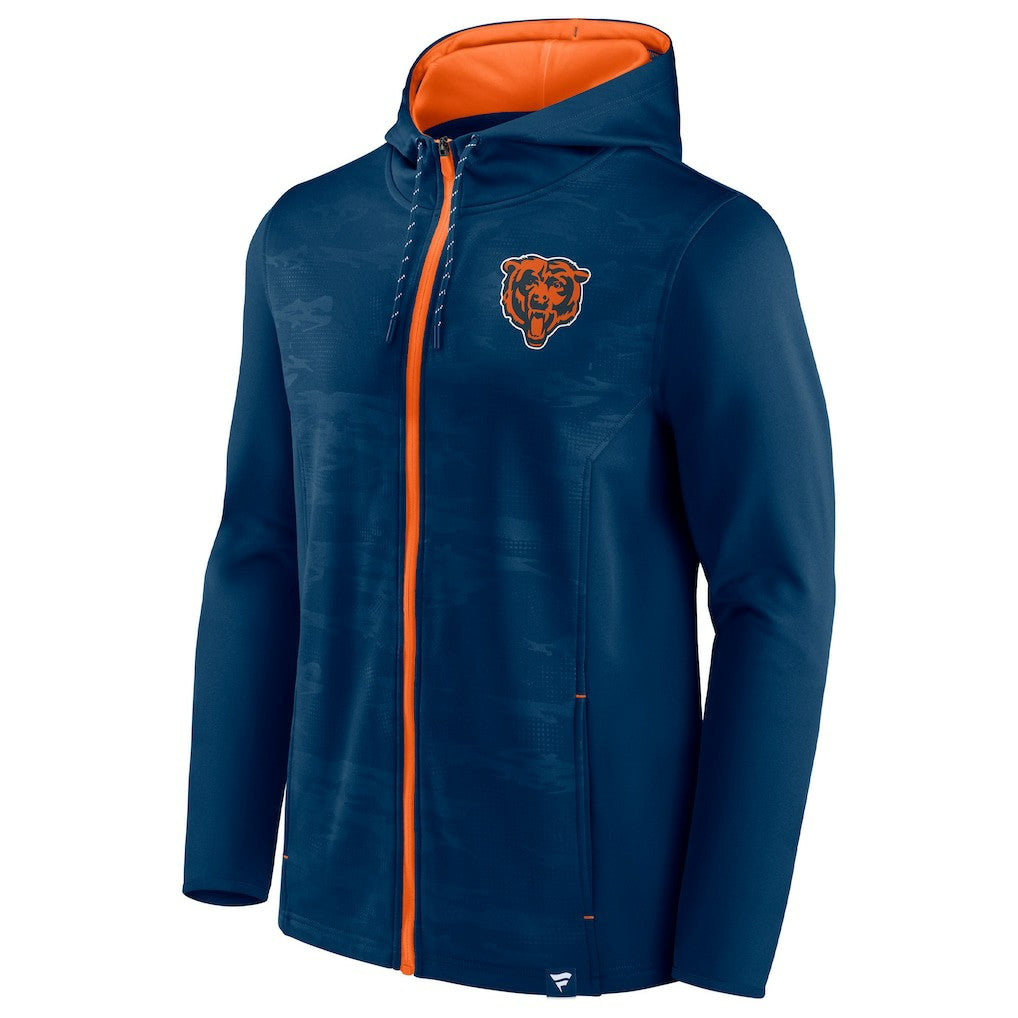 Chicago Bears Ball Carrier Full-Zip Hoodie Navy