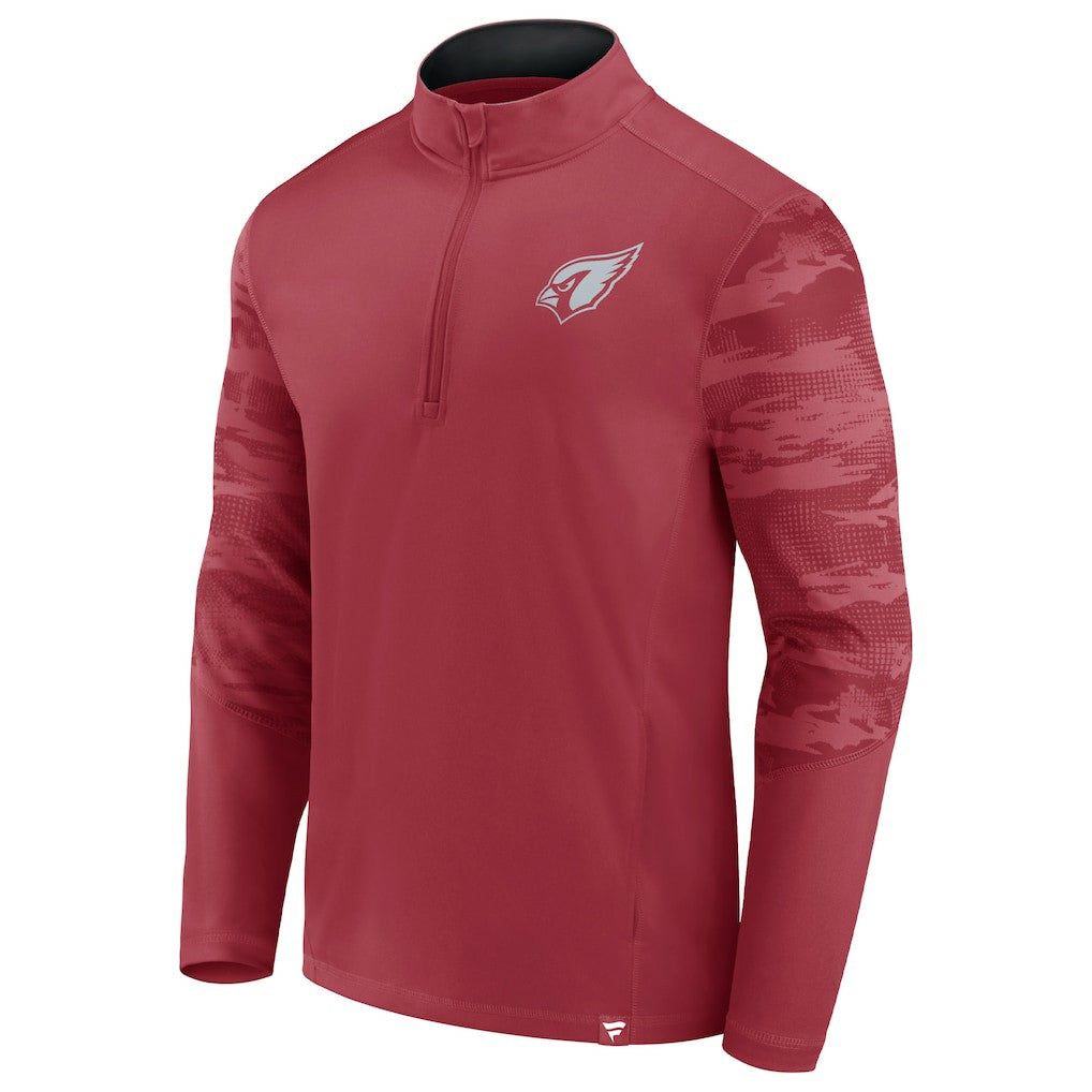 Arizona Cardinals Ringer Quarter-Zip Jacket Cardinal