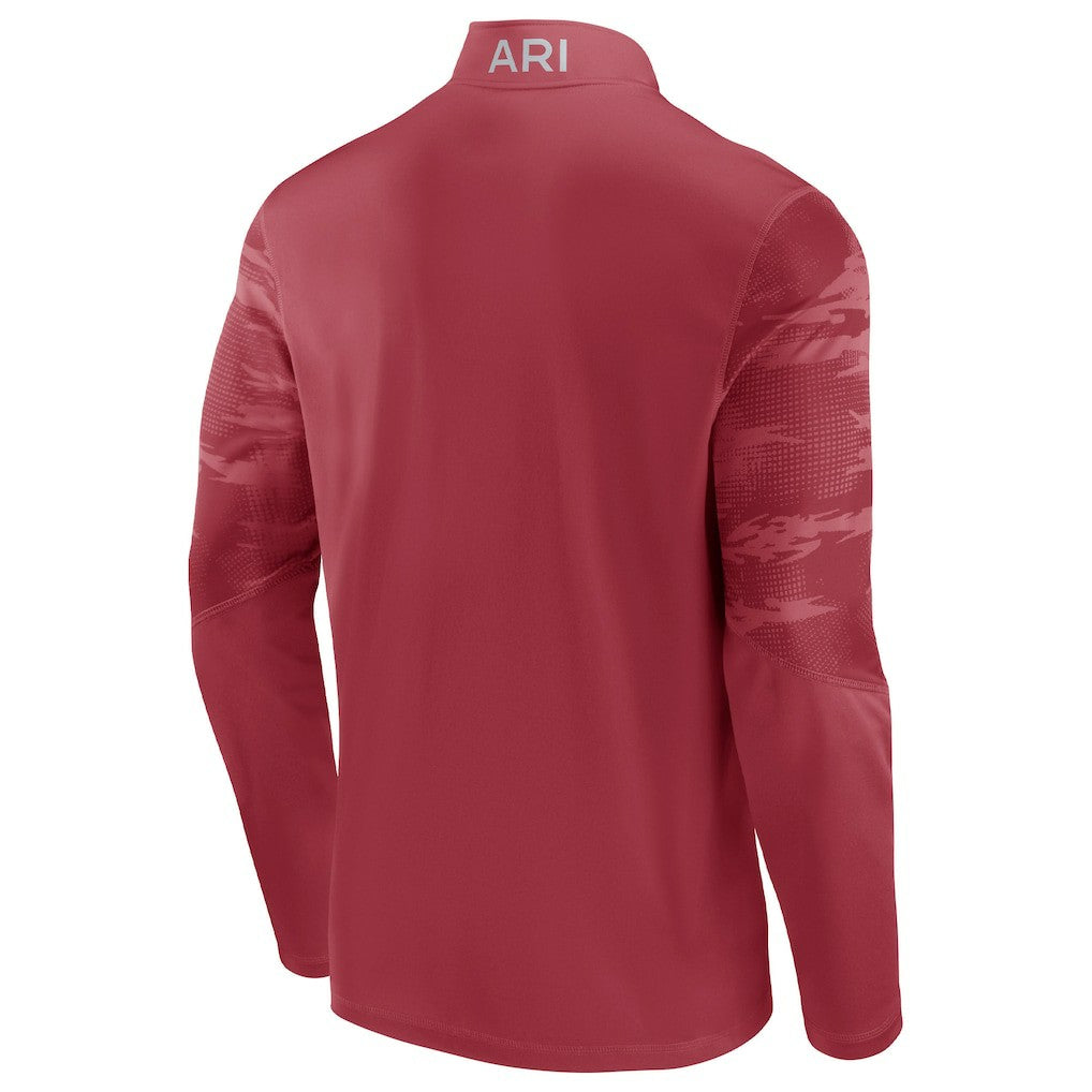 Arizona Cardinals Ringer Quarter-Zip Jacket Cardinal