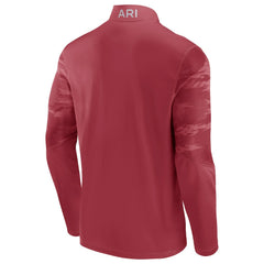 Arizona Cardinals Ringer Quarter-Zip Jacket Cardinal