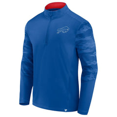Buffalo Bills Ringer Quarter-Zip Jacket Royal/Red