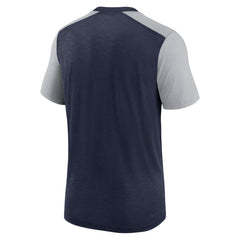 Dallas Cowboys Color Block Team Name T-Shirt Heathered Navy/Heathered Gray
