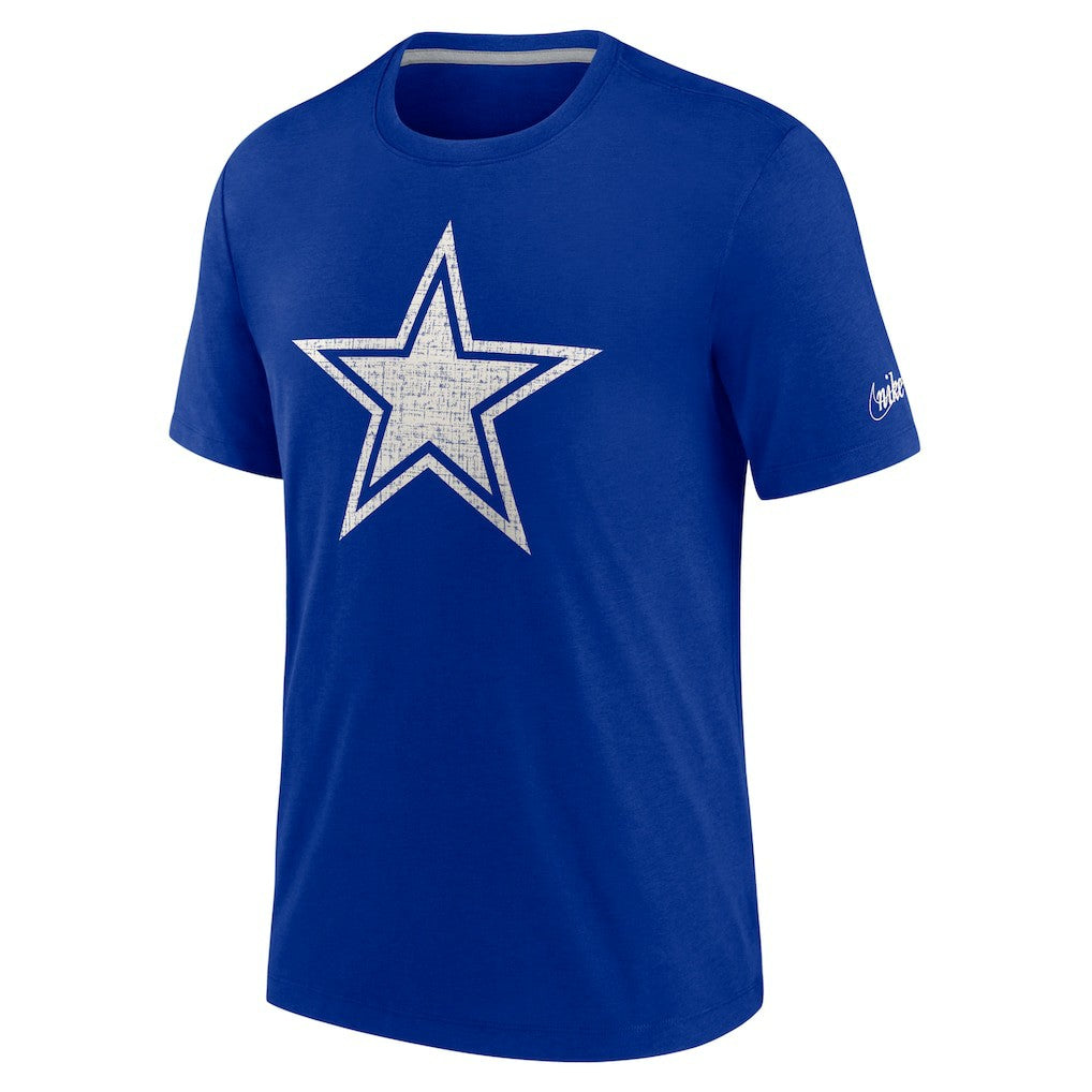 Dallas Cowboys Playback Logo Tri-Blend T-Shirt Royal