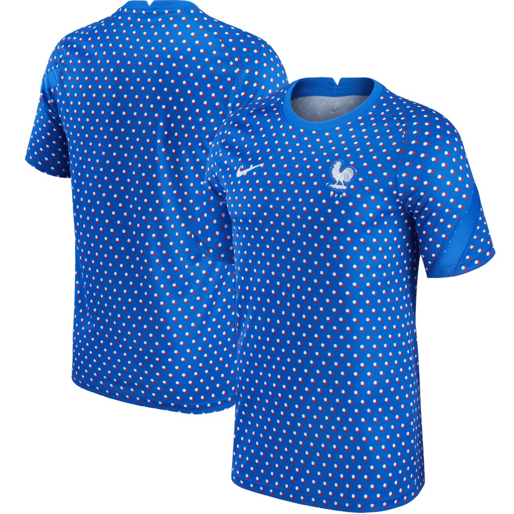 France Women's National Team 2021/22 Pre-Match Top Blue sale