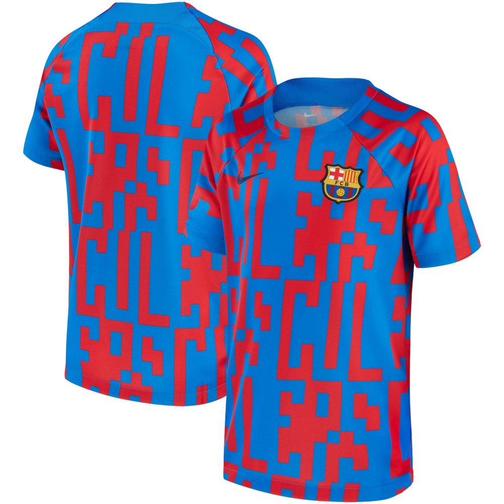 Barcelona 2022/23 Pre-Match Top Blue shop
