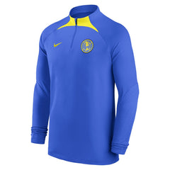 Club America 2022/23 Strike Drill Performance Raglan Quarter-Zip Long Sleeve Top Blue shop