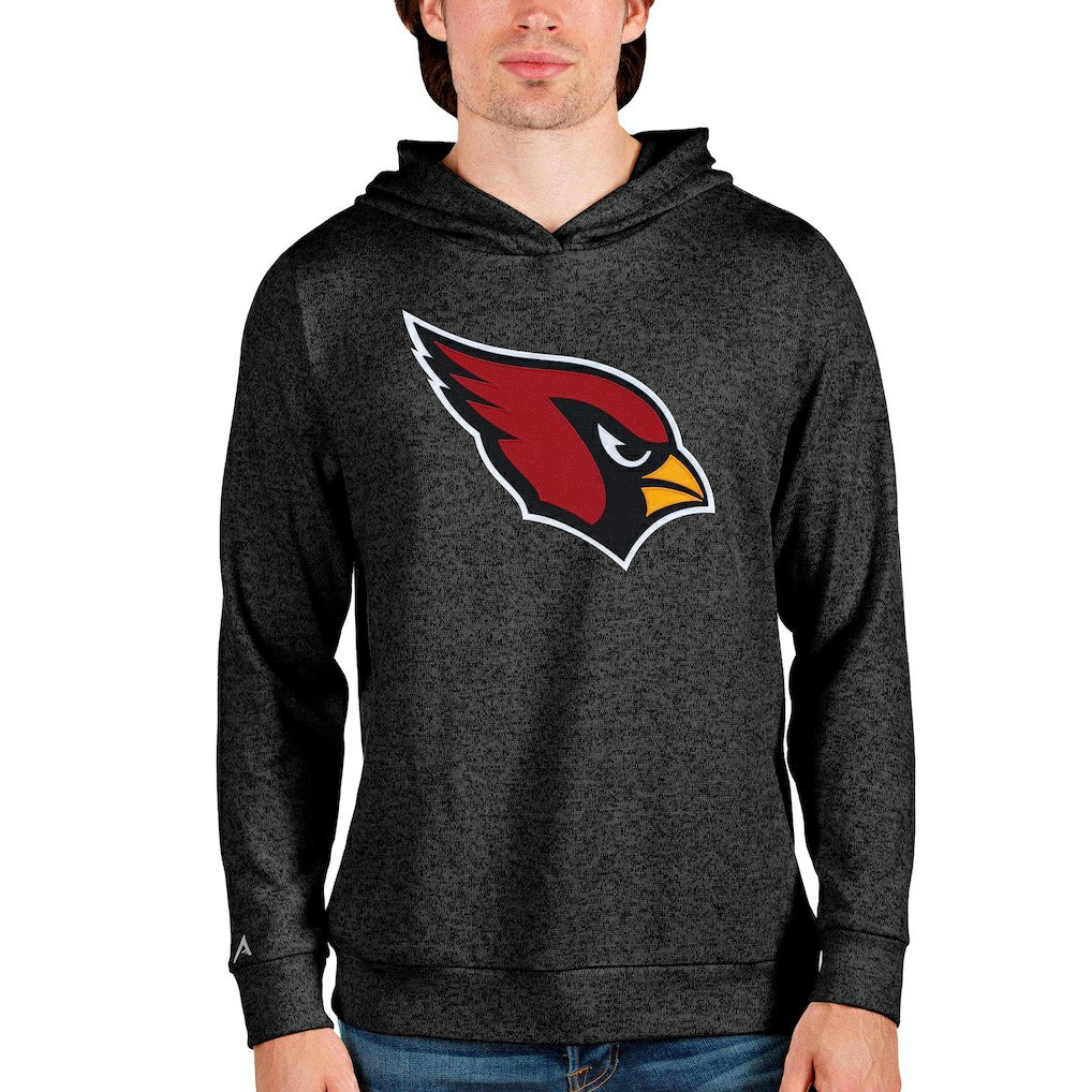 Arizona Cardinals Antigua Team Absolute Pullover Hoodie Heathered Black