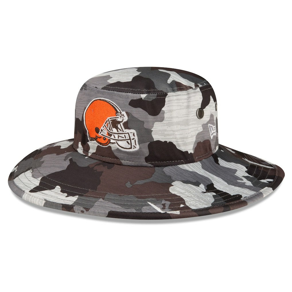 Cleveland Browns New Era 2022 NFL Training Camp Panama Bucket Hat Camo