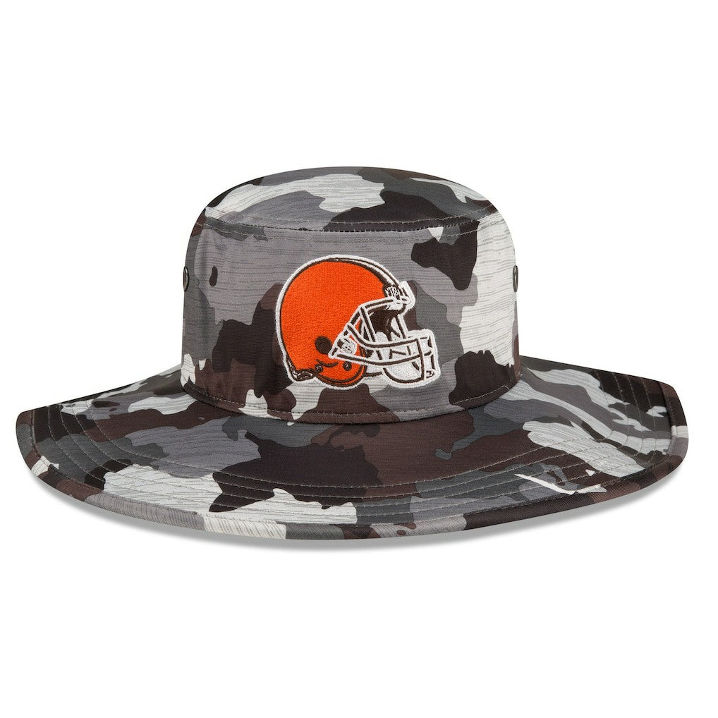 Cleveland Browns New Era 2022 NFL Training Camp Panama Bucket Hat Camo
