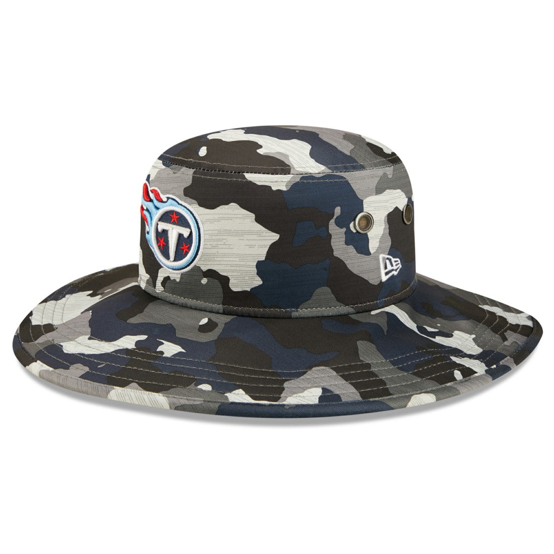 Tennessee Titans New Era 2022 NFL Training Camp Panama Bucket Hat Camo