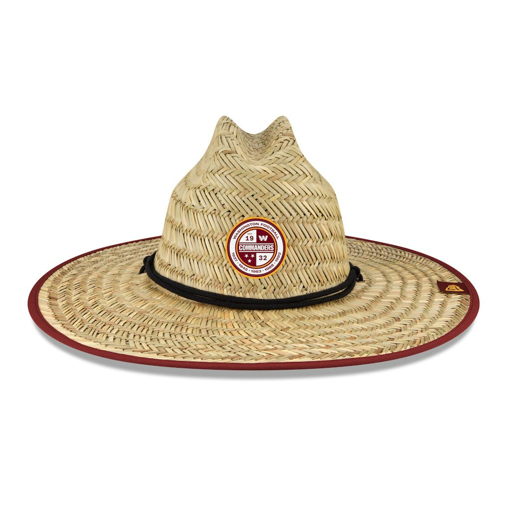 Washington Commanders New Era 2022 NFL Training Camp Straw Lifeguard Hat Natural